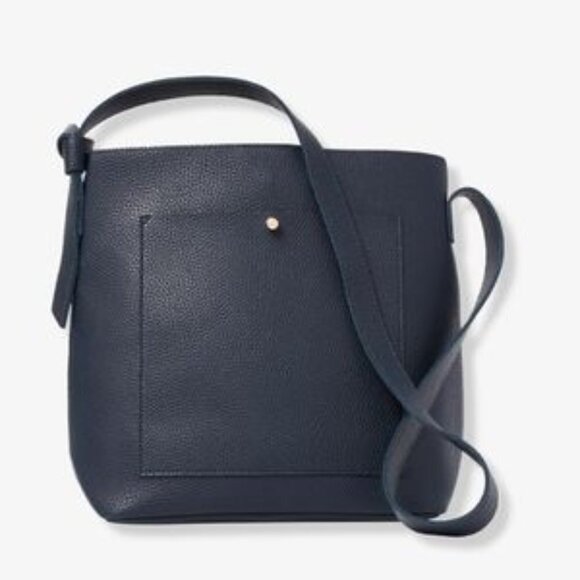 Ulta Beauty Handbags - Ulta Beauty Navy Blue Faux Pebbled Leather Crossbody Bag